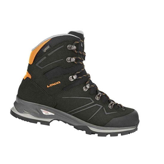 Botas Montaña Lowa Baldo GTX Hombre Negros Naranjas | ONMEW5948