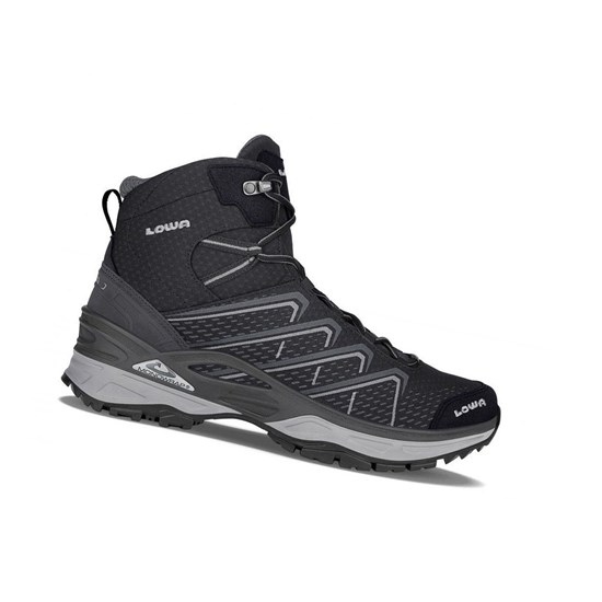 Botas Montaña Lowa Ferrox Evo GTX Mid Hombre Negros Grises Claro | NQVKW8439