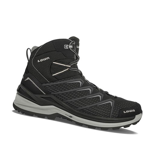 Botas Montaña Lowa Ferrox Pro GTX Mid Hombre Negros Grises Claro | WBPFO4962