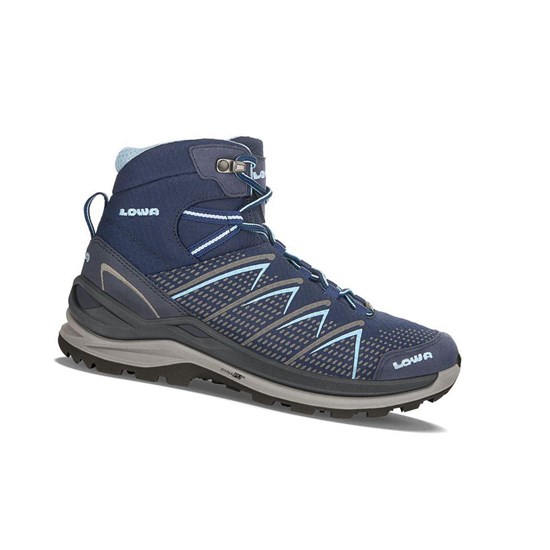 Botas Montaña Lowa Ferrox Pro GTX Mid WS Mujer Azul Marino Azules | YIVEH0819