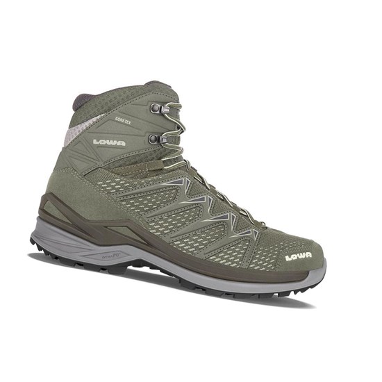 Botas Montaña Lowa Innox Pro GTX Mid Hombre Verde Oliva | KUCIB0165