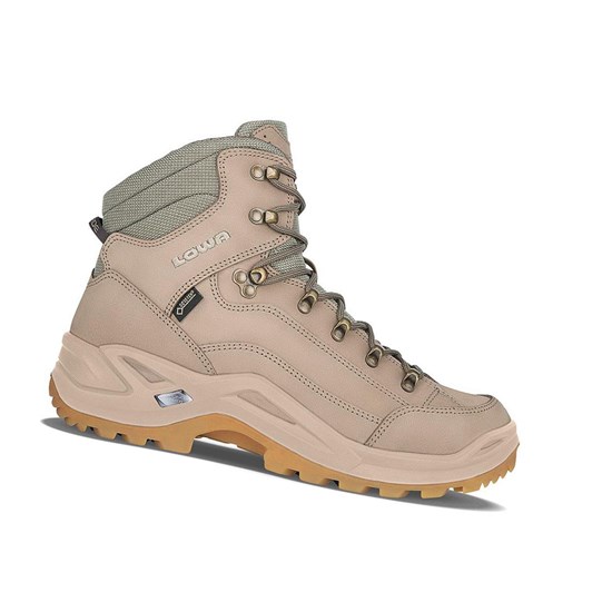 Botas Montaña Lowa Renegade GTX Mid Hombre Beige | BVFQN1536