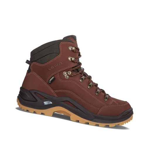 Botas Montaña Lowa Renegade GTX Mid Hombre Marrom Oscuro | HYGPL0942