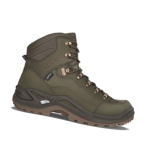 Botas Montaña Lowa Renegade GTX Mid Hombre Basil | VTIQX4869
