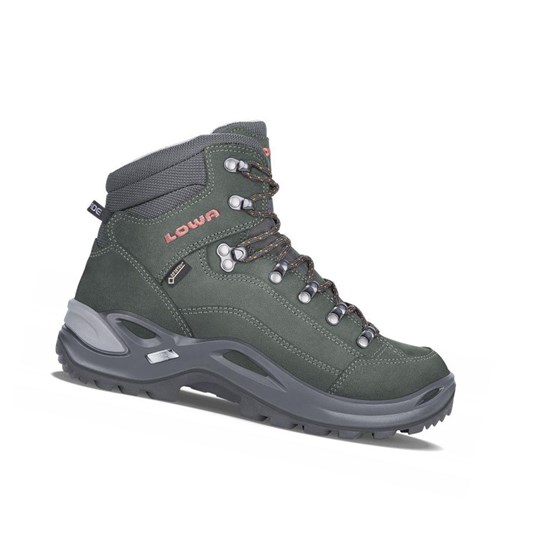 Botas Montaña Lowa Renegade GTX Mid WS Mujer Anthracite / Mandarin | FBQSK3189