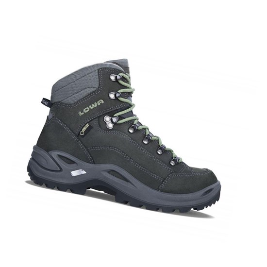 Botas Montaña Lowa Renegade GTX Mid WS Mujer Graphite / Jade | ZXNOR2157