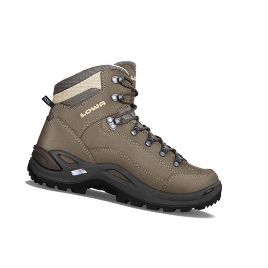 Botas Montaña Lowa Renegade LL Mid WS Mujer Stone | PFVUD8562