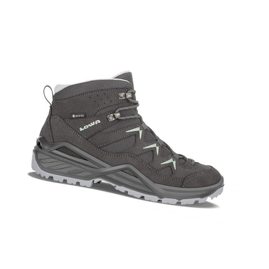Botas Montaña Lowa Sirkos Evo GTX Mid WS Mujer Anthracite / Iceblue | GVZHD5609
