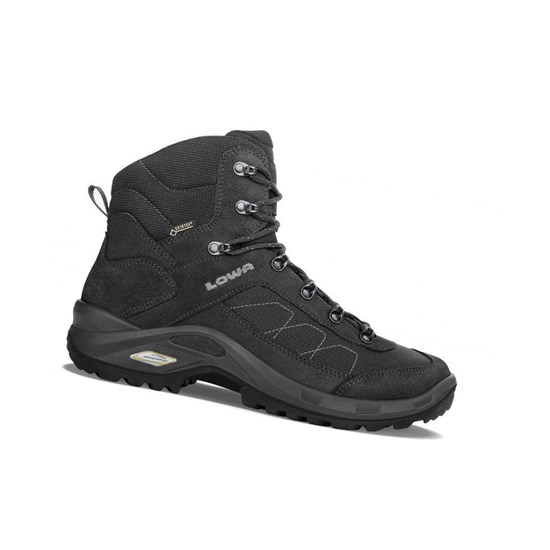 Botas Montaña Lowa Taurus II GTX Mid Hombre Negros | ZMDJH7865