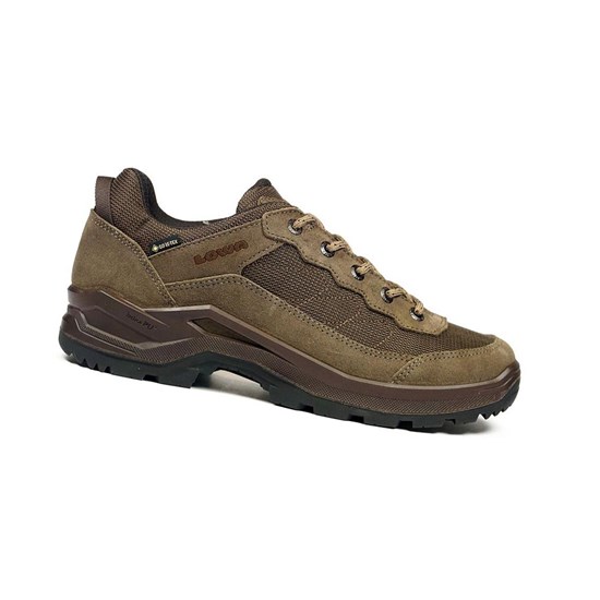 Botas Montaña Lowa Taurus Pro GTX LO Hombre Stone / Espresso | ZMQWH1625