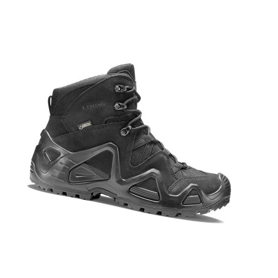 Botas Montaña Lowa Zephyr GTX Mid Hombre Negros | FINDH1204