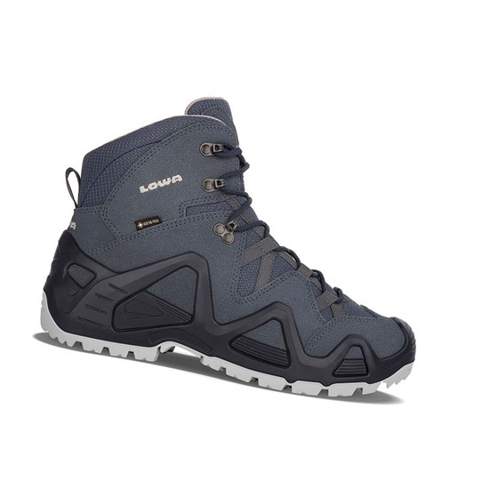 Botas Montaña Lowa Zephyr GTX Mid Hombre Azules | YXWJI0132