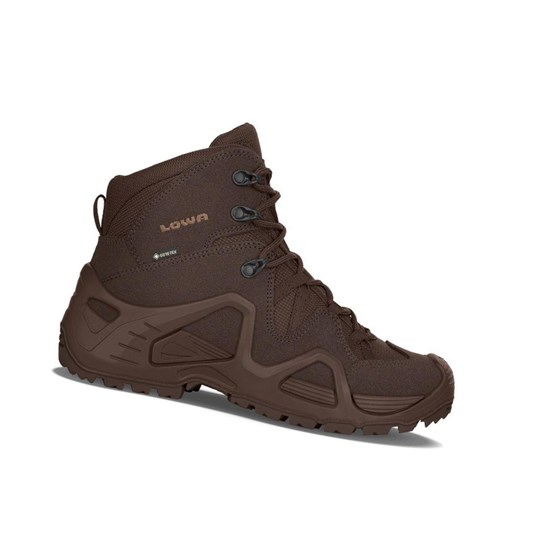 Botas Montaña Lowa Zephyr GTX Mid WS Mujer Marrom Oscuro | XADYJ3749