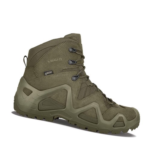 Botas Tácticas Lowa Zephyr GTX Mid TF Hombre Verdes | AIKOL3051