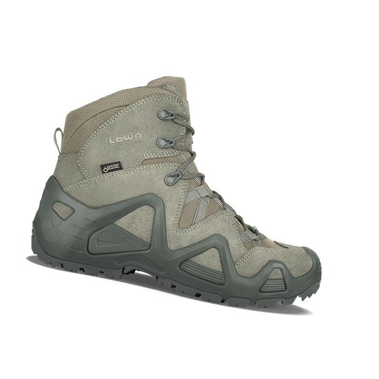 Botas Tácticas Lowa Zephyr GTX Mid TF Hombre Sage | JDUZM5912