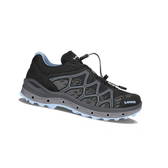 Tenis Para Caminar Lowa Aerox GTX LO WS Mujer Negros | CIWLY8236