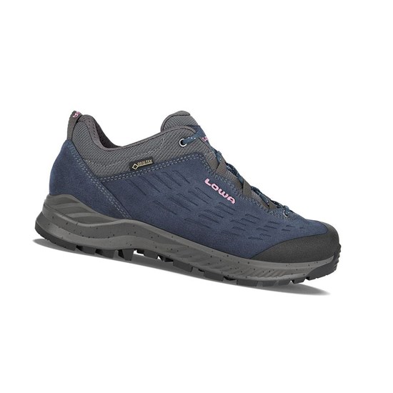 Tenis Para Caminar Lowa Explorer GTX LO WS Mujer Azul Marino | EOMTB2439