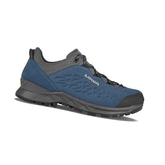 Tenis Para Caminar Lowa Explorer LO Hombre Azules | SIVRB8276