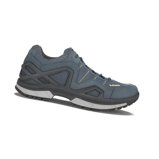Tenis Para Caminar Lowa Gorgon GTX Hombre Azules Moutarde | QEGVX6981