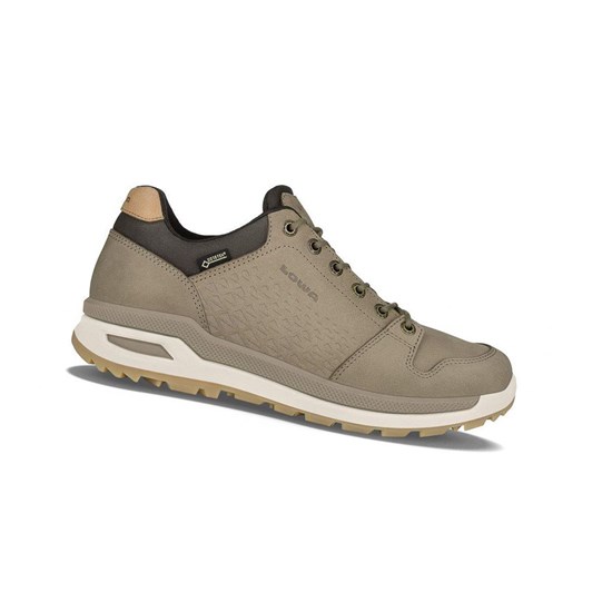 Tenis Para Caminar Lowa Locarno GTX LO Hombre Beige | WJTEG2948