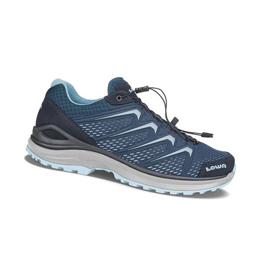 Tenis Para Caminar Lowa Maddox GTX LO WS Mujer Azul Marino Azules | INFYC7286
