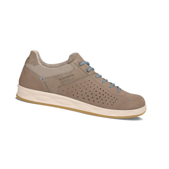 Tenis Para Caminar Lowa San Francisco GTX Surround WS Mujer Taupe / Denim | ZECYI4782