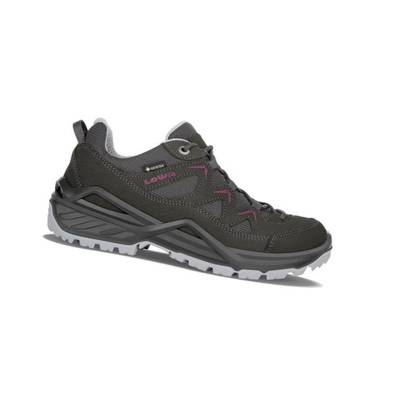 Tenis Para Caminar Lowa Sirkos Evo GTX LO WS Mujer Anthracite / Berry | YIDXG1256
