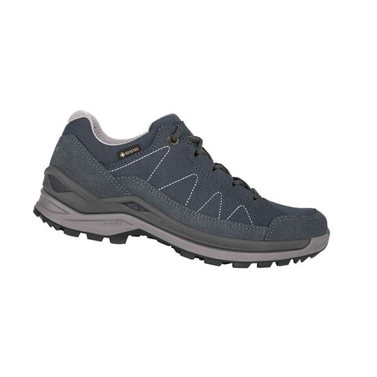 Tenis Para Caminar Lowa Toro Evo GTX LO WS Mujer Azul Marino Grises | BXWSV2650