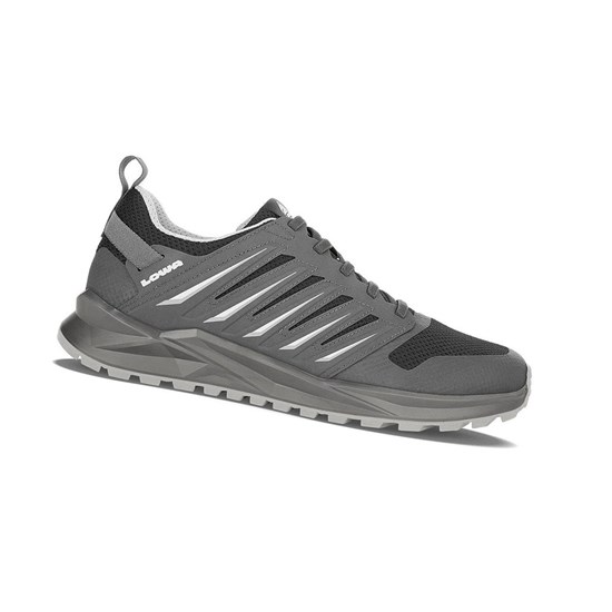 Tenis Para Caminar Lowa Vento Hombre Negros | STHZM9071